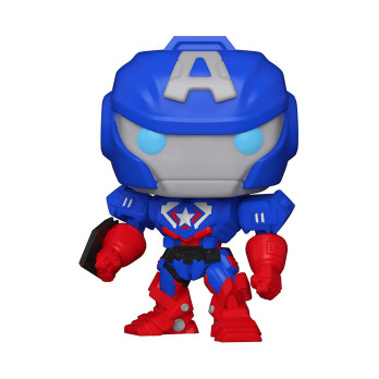 Фигурка Funko POP! Bobble Marvel Avengers Mech Strike Captain America Glows in the Dark