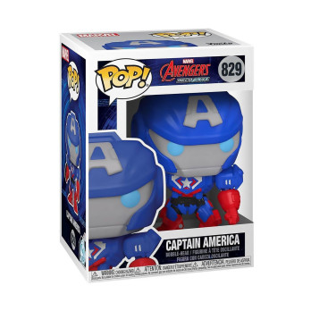 Фигурка Funko POP! Bobble Marvel Avengers Mech Strike Captain America Glows in the Dark