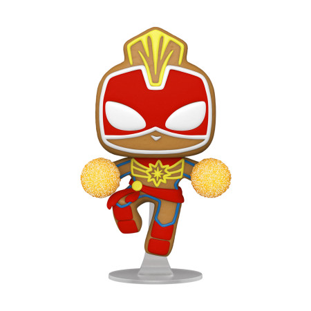 Фигурка Funko POP! Bobble Marvel Holiday Gingerbread Captain Marvel