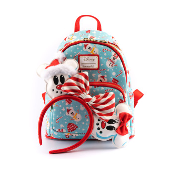 Рюкзак Loungefly Disney Minnie Mickey Snowman