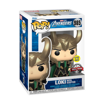 Фигурка Funko POP! Bobble Marvel Avengers Loki with Scepter 
