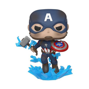 Фигурка Funko POP! Bobble Marvel Avengers Endgame Captain America with Broken Shield&Mjolnir 