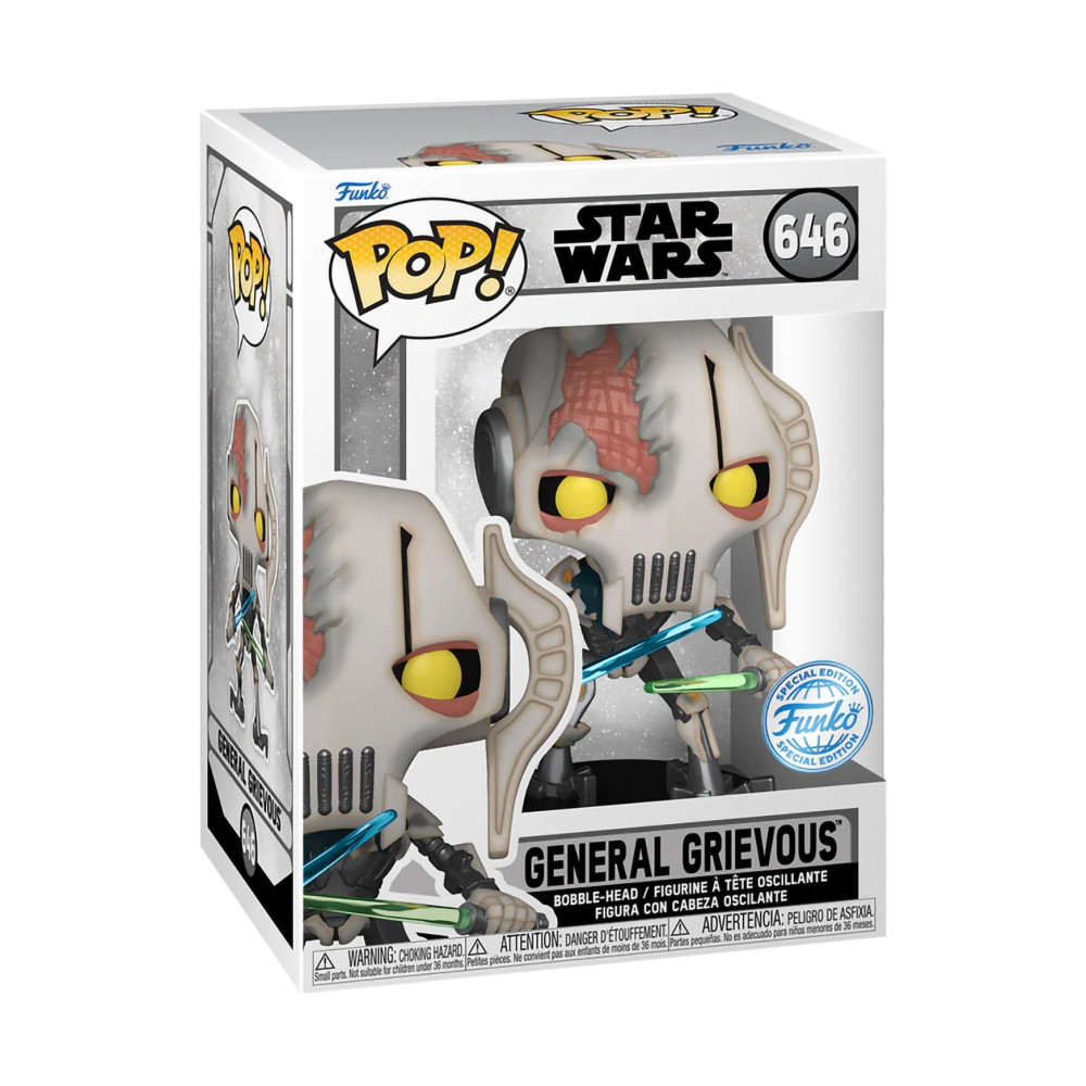 Фигурка Funko POP! Bobble Star Wars Games Battlefront II General Grievous  Damaged Fun74812 от Funko за 2 399 руб. Купить на сайте официального  дистрибьютора Funko