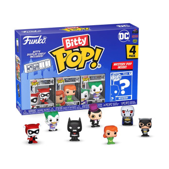 Фигурка Funko Bitty POP! DC Comics S3 Harley Quinn+Poison Ivy+Joker+Mystery