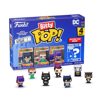 Фигурка Funko Bitty POP! DC Comics S4 Batman+The Riddler+Batgirl+Mystery