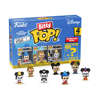 Фигурка Funko Bitty POP! Disney S3 Sorcerer Mickey+Dale+Princess Minnie+Mystery