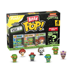 Фигурка Funko Bitty POP! TMNT S1 Leonardo+Michelangelo+April O’Neil+Mystery