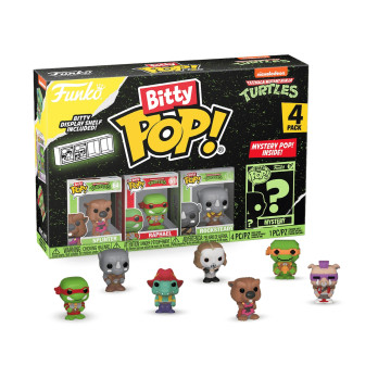 Фигурка Funko Bitty POP! TMNT S3 Splinter+Raphael+Rocksteady+Mystery