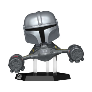 Фигурка Funko POP! Rides Mandalorian S9 The Mandalorian in N-1 Starfighter with R5-D4