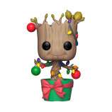 Фигурка Funko POP! Bobble Marvel Holiday Groot with Lights & Ornaments