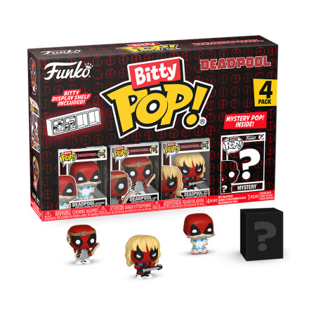 Фигурка Funko Bitty POP! Deadpool Sleepover+Larp+Heavy Metal+Mystery 4PK